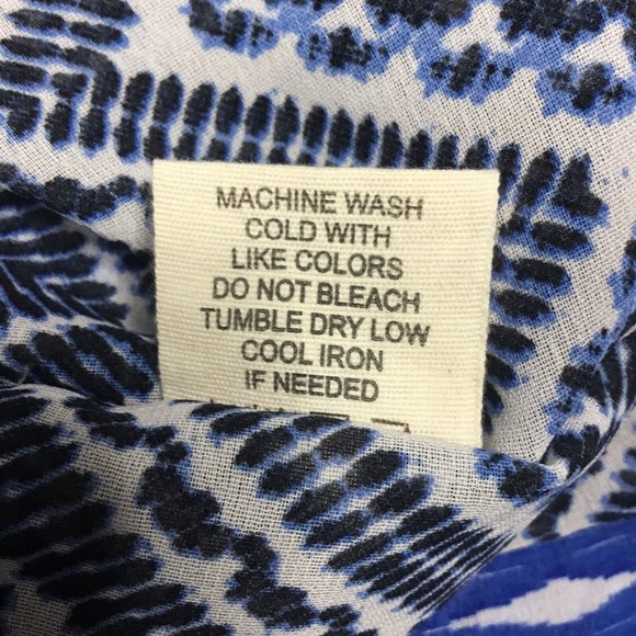 Violet Sky sheer Floral blue pink, grey Cover-up Tunic Caftan - Sz L - Picture 5 of 7